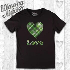 Прикольные футболки: Зеленое Сердце